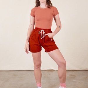 BIG BUD PRESS LIGHTWEIGHT SWEAT SHORTS - PAPRIKA RED